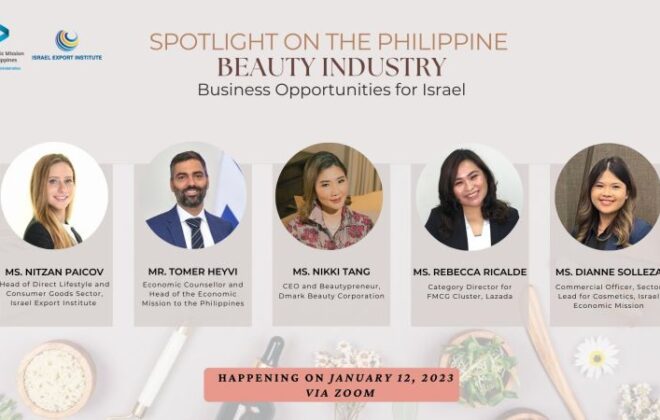 During the Spotlight on the Philippine Beauty Industry: Business Opportunities for Israel, hosted by the Israel Economic Mission to the Philippines, I shared DMark Beauty ‘s journey and different business opportunities here in the Philippines with Israeli entrepreneurs. - Beautypreneur Ph