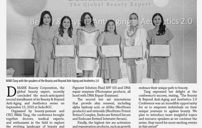 Beauty & Beyond Anti-Aging and Aesthetics 2.0 Series by DMark Beauty continues at Seda BGC - Beautypreneur Ph