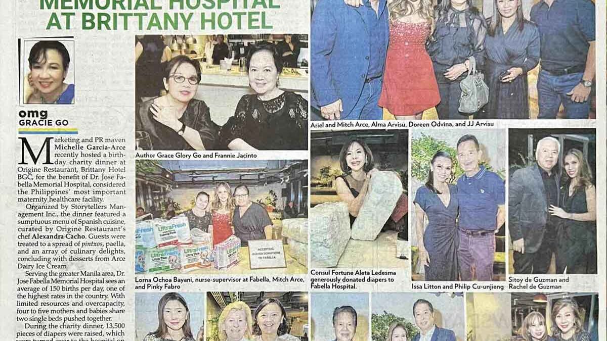 A Charity Dinner For Dr Jose Fabella Memorial Hospital At Brittany Hotel - Beautypreneur Ph