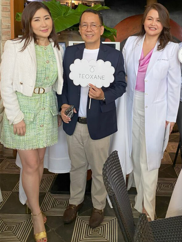 DMark’s Nikki Tang, Junn Jalla and Luminisce’s Dr. Kaycee Reyes