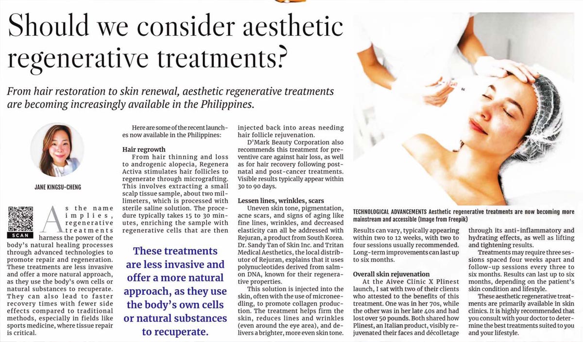 Should we consider aesthetic regenerative treatments - Beautypreneur PH