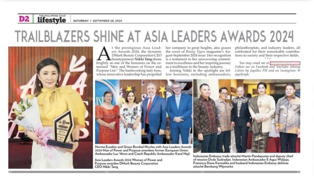 Trailblazers shine at Asia leaders awards 2024 - Beauypreneur Ph