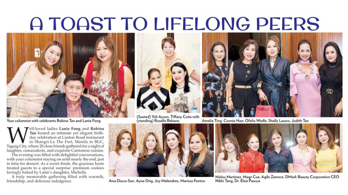 A Toast To Lifelong Peers - Beautypreneur PH