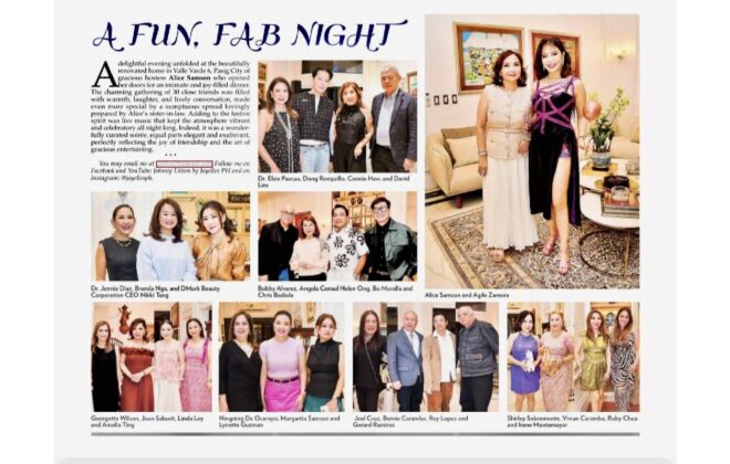 A fun fab night - Beautyprenuer PH